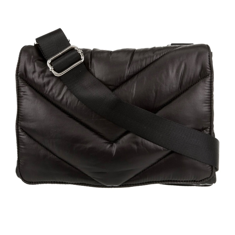 Caraa x Athleta NEW Black Crossbody Quilted Nylon Puffer Bag Travel Shoulder